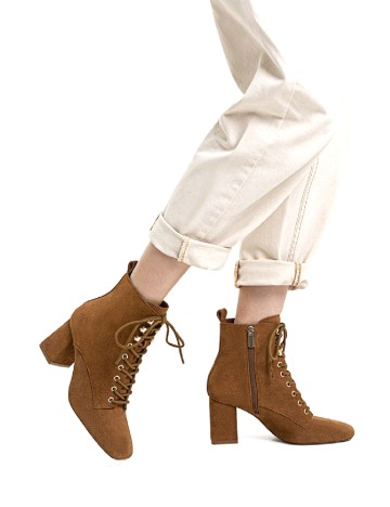 Botine Stradivarius, maro