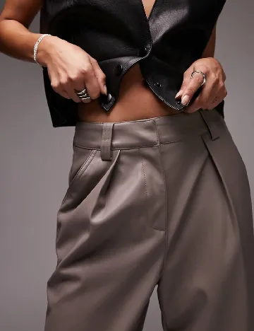 Pantaloni Top Shop, maro Maro