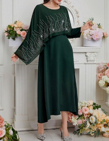 Rochie lunga SHEIN, verde