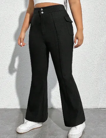 Pantaloni SHEIN CURVE, negru Negru