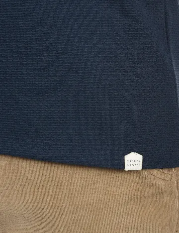 Tricou Casual Friday, bleumarin Albastru