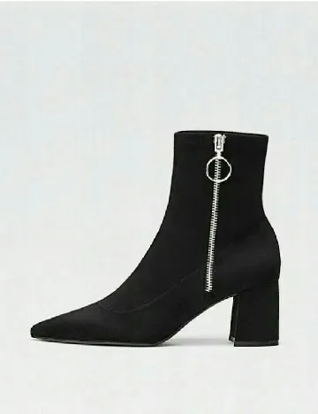 Botine Stradivarius, negru Negru