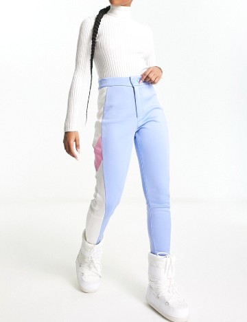 Pantaloni de ski Threadbare, bleu
