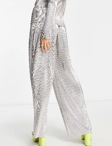 Pantaloni 4TH&Reckless, argintiu Gri