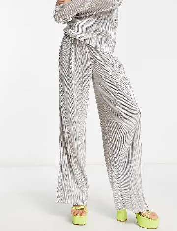Pantaloni 4TH&Reckless, argintiu Gri
