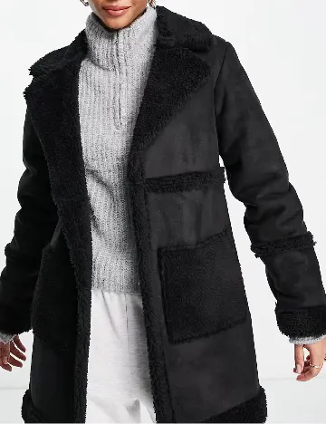 Palton Threadbare, negru Negru