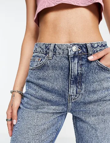 Blugi Top Shop, albastru Albastru