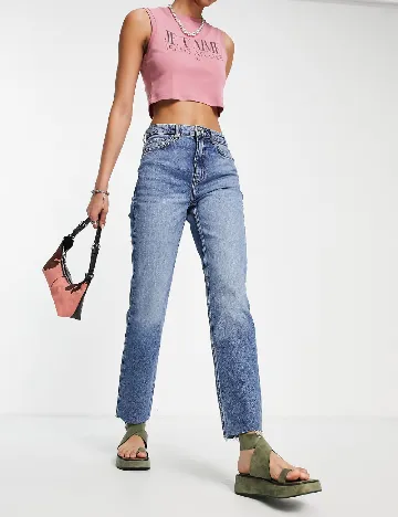 Blugi Top Shop, albastru Albastru