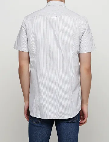 Camasa Tailored Originals, alb/negru Alb