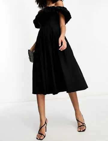 Rochie medie True Violet, negru Negru