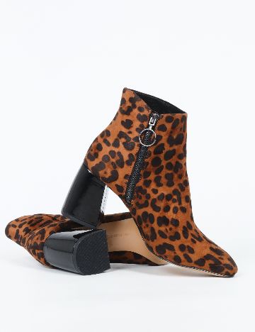 Botine Stradivarius, animal print