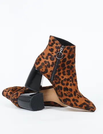 Botine Stradivarius, animal print Animal print