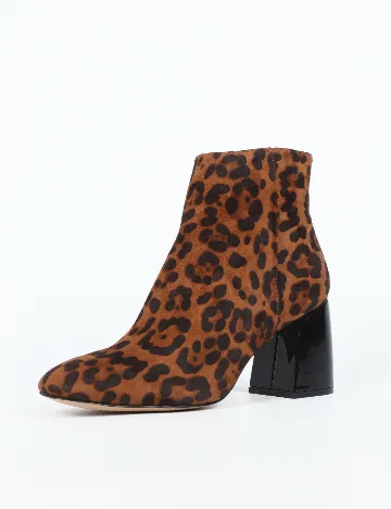 Botine Stradivarius, animal print Animal print