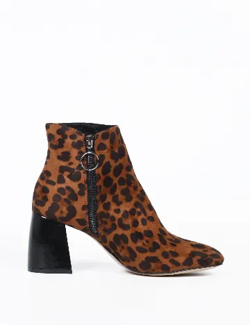 Botine Stradivarius, animal print Animal print
