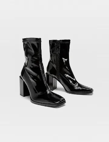 Botine Stradivarius, negru Negru