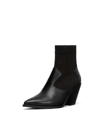 Botine Stradivarius, negru Negru