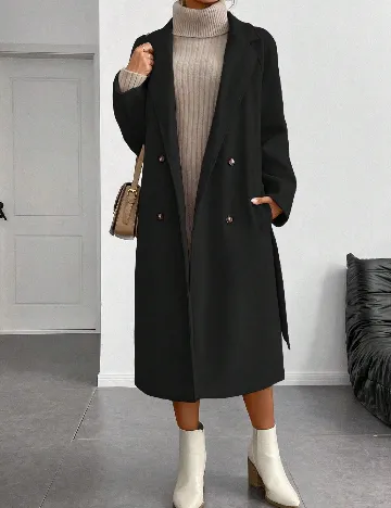 Palton SHEIN, negru Negru