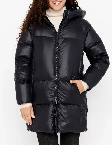 Geaca impermeabila Cortefiel, negru Negru