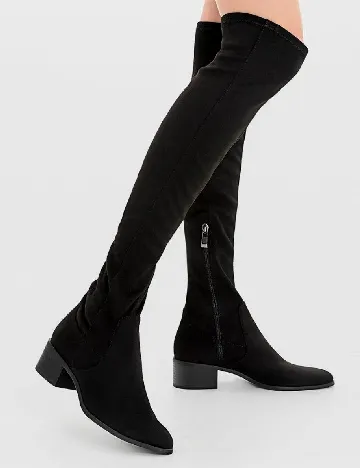 Cizme Stradivarius, negru Negru
