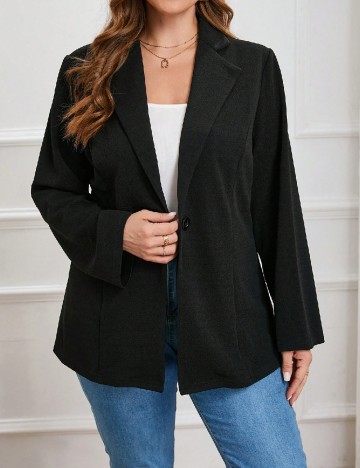 Sacou SHEIN CURVE, negru