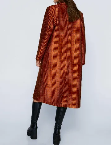 Palton Nasty Gal, portocaliu/negru Portocaliu