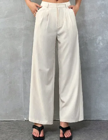 Pantaloni SHEIN, crem Crem