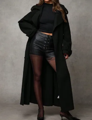 Palton SHEIN, negru Negru
