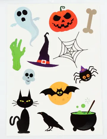 Set stickere Halloween W&O Products, mix culori Mix culori