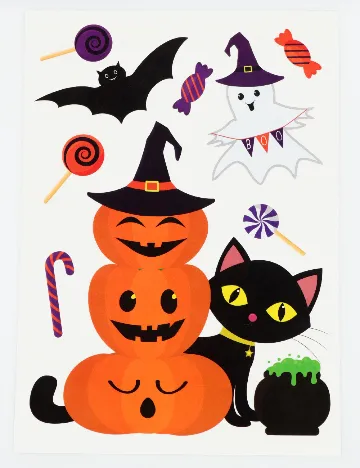 Set stickere Halloween W&O Products, mix culori Mix culori