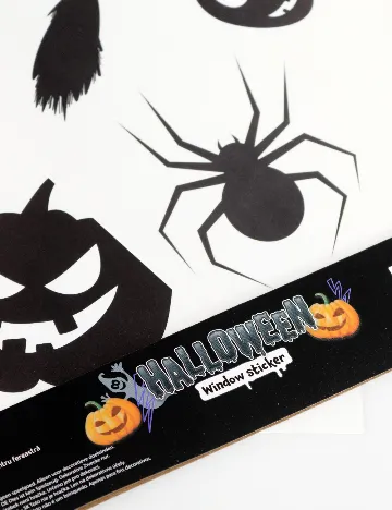 Set stickere autocolante Halloween W&O Products, negru Negru