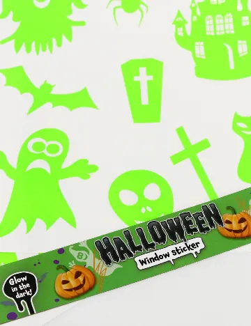 Set stickere autocolante Halloween W&O Products, verde neon Verde
