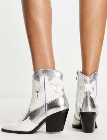 Botine Stradivarius, ecru