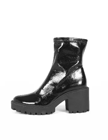 Botine Stradivarius, negru Negru
