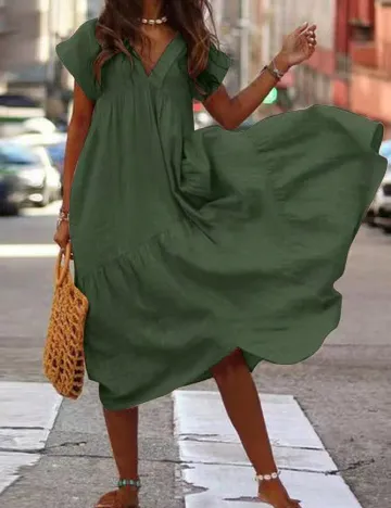 Rochie medie SHEIN, verde Verde