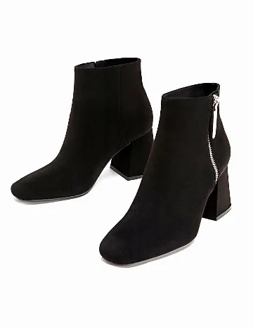 Botine Stradivarius, negru Negru