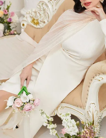 Rochie lunga SHEIN, crem Crem