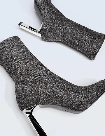 Botine Stradivarius, gri Gri