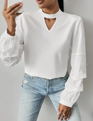 Bluza SHEIN, alb Alb