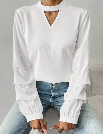 Bluza SHEIN, alb Alb