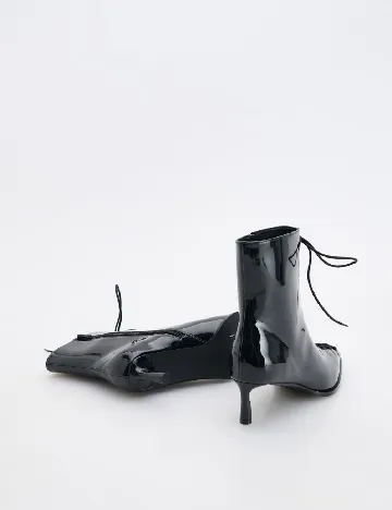 Botine Reserved, negru Negru