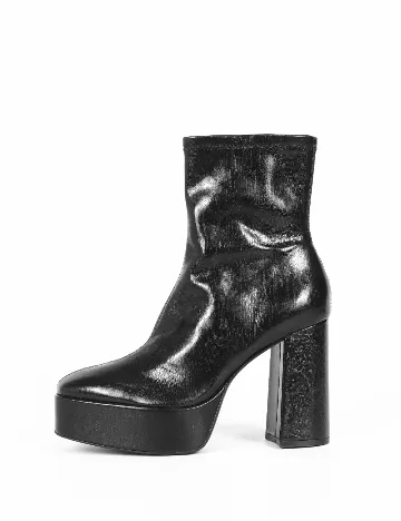 Botine Stradivarius, negru Negru