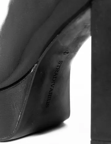 Botine Stradivarius, negru Negru