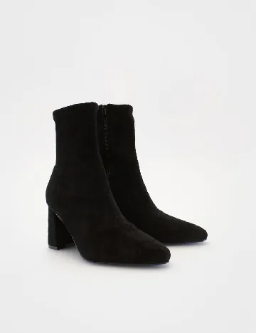 Botine Reserved, negru Negru
