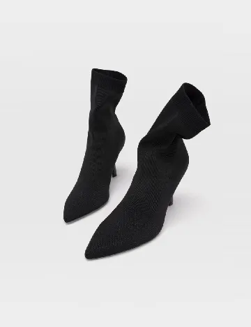 Botine Stradivarius, negru Negru