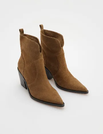 Botine Reserved, maro Maro