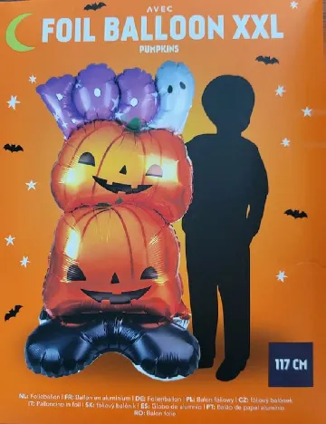Balon folie XXL Halloween AVEC, mix culori Mix culori