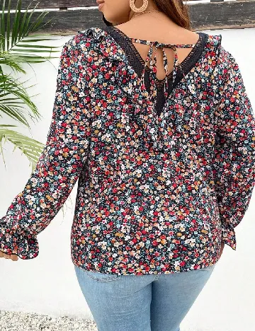 Bluza SHEIN CURVE, floral print Floral print
