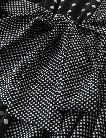 Rochie medie SHEIN CURVE, negru/alb Negru