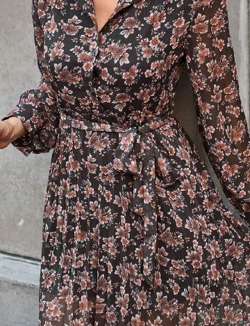 Rochie scurta SHEIN, maro