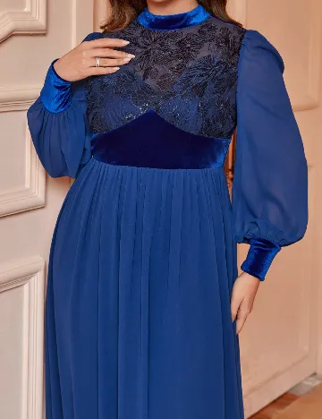 Rochie lunga SHEIN CURVE, albastru Albastru